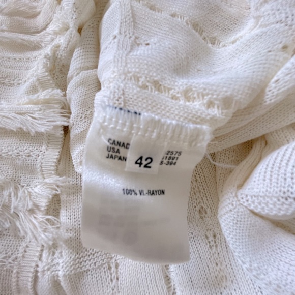 Escada Fringe Cardigan and Tank Top Set - Picture 10 of 10